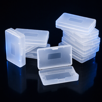 Boîte de rangement transparente pour cartes de jeu en plastique écologique avec logo personnalisé, fabrication OEM, boîte de rangement pour cartouche en PP transparente, boîte de rangement pour carte mémoire simple