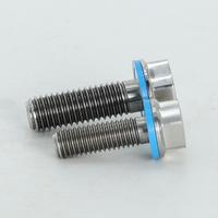 Tornillos Hexagonales Higiénicos SUS316 Sin Grietas con Anillo de Sellado Azul, Fijación Autosellante para Maquinaria de Alimentos y Farmacéutica