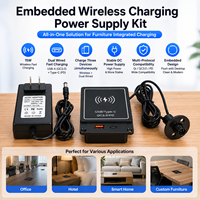 Eingebettete kabellose Multifunktions-Desktop-Telefonbuchse mit USB und Typ C Eingebaute Möbel
