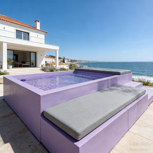 Piscina Elevada de Fibra de Vidrio con Calentador, Filtro y Bomba – Ideal para Villas, Hoteles y Resorts con Sofá - Product Image 1