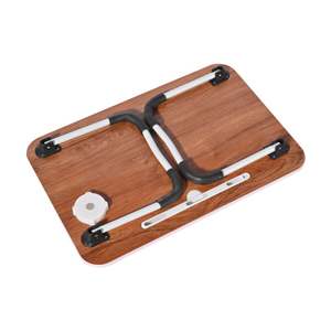 <span class=keywords><strong>Support</strong></span> pour ordinateur portable Plateau de table de petit-déjeuner en bois avec pieds pliants et poignées pour <span class=keywords><strong>canapé</strong></span>, <span class=keywords><strong>canapé</strong></span>, nourriture, grignotage et travail - Product Image 5