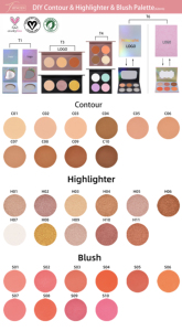 Venta al por mayor OEM logotipo personalizado maquillaje vegano Etiqueta Privada DIY 3 colores maquillaje resaltador contorno bronce paleta de rubor - Product Image 6