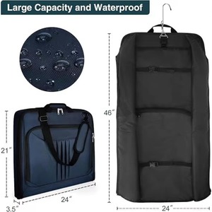 Échantillon gratuit – Sac de transport pliable en gros avec bandoulière pour costume homme – Housse de costume suspendue – Sac de costume - Product Image 5