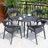 Chaises de jardin contemporaines en PVC pour l'extérieur, idéales pour la maison, le bureau et les appartements