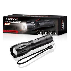 Lampe torche LED tactique de camping super lumineuse 1000 lumens avec <span class=keywords><strong>zoom</strong></span>, en alliage d'aluminium, rechargeable au lithium, indice IP65, longue portée - Product Image 6