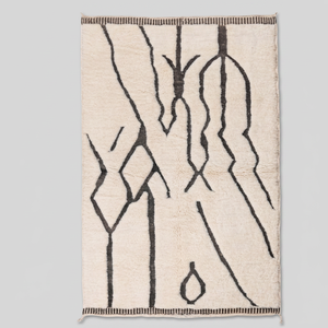 Unique Moroccan Handmade Hand Woven Wool <b>Rug</b> Non Slip Soft Area Carpet for Living Room Bedroom Home Decor - Product Image 5