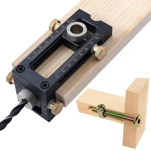 Premium Rule Woodworking Woodworking 2 in 1 Drill Puncher Locator Cross Oblique Flat Head Punch Crib Screw Punch Tool