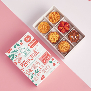Boîte à pâtisserie pliable en carton en gros avec 6 compartiments pour cupcakes, biscuits, desserts, sushis et autres produits de boulangerie - Product Image 5