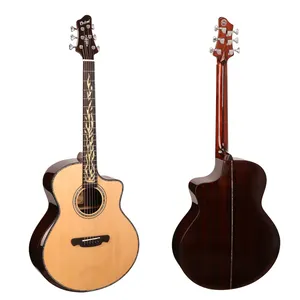 סין 41 אינץ גיטרה אקוסטית באיכות גבוהה 40 ''אישית Cutaway גיטרה סין גיטרה