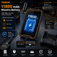 Tablette industrielle robuste XM800R 8 pouces Android 4G LTE UHF RFID Lecteur de codes-barres 2D 11800mAh IP68 PDA portable