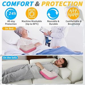 Customized Soft Fiber Elbow Protector for Elderly and Bedridden Patients Large Size Comfortable Support Pad Elbow Pads - Product Image 3