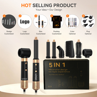 Sèche-cheveux multi-styler 6 en 1, lisseur professionnel en une seule étape, outils de coiffage automatique pour boucler les cheveux, brosse à air chaud