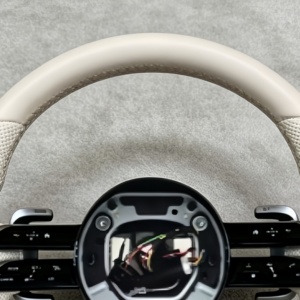 Volant en cuir blanc personnalisé pour Mercedes-Benz AMG W176 W211 W212 W205 W204 A180 A200 <span class=keywords><strong>B180</strong></span> B200 GLA GLC GLB GLE - Product Image 3
