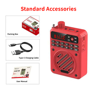 Radio portable AM/FM multibandes mini de poche avec lecteur MP3 et batterie pour une écoute nomade