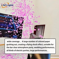 LM Offre Spéciale 1500W Machine électrique à confettis à suspension pour effets de scène Machine à confettis pour télécommande de mariage/contrôle DMX Machine à confettis