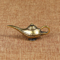 Lampe Aladdin rétro en laiton pendentif porte-clés lampe Aladdin collier pendentif accessoires
