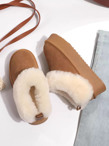 <span class=keywords><strong>Stivaletti</strong></span> da <span class=keywords><strong>Donna</strong></span> in Offerta, Caldi e Foderati in Peluche per l'Inverno, Suola Spessa di Alta Qualità, Comodi e alla Moda, Chiusura Slip-On per l'Autunno - Product Image 5