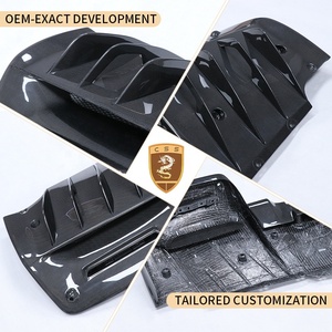 Kit carrosserie en carbone sec, diffuseur arrière <span class=keywords><strong>pour</strong></span> <span class=keywords><strong>Ferrari</strong></span> SF90 Stradale Spider, style OEM, lèvre arrière, menton - Product Image 3