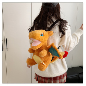 <span class=keywords><strong>Mochila</strong></span> de Peluche de Pikachu al por Mayor, Muñeco de Dibujos Animados de Pokémon, <span class=keywords><strong>Mochila</strong></span> de Doble Asa para Niños, Regalo de Cumpleaños, Bolsa de Jardín de Infantes, Llavero - Product Image 6