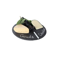 Assiette de table ronde en pierre naturelle polie d'excellente qualité, set de dessous de plat isolant thermique pour cuisine