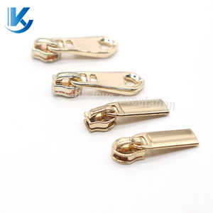 Số 3 không khóa kim loại dây kéo thanh trượt với trang trí kéo cho Nylon dây kéo không khóa dây kéo trượt nhà máy mạ - Product Image 1