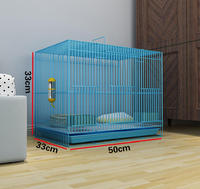 Cage à lapins d'intérieur multi-animaux en fer, avec plateau amovible, élégante, facile à nettoyer, 4 portes, peu encombrante, pliable, facile à assembler pour les animaleries