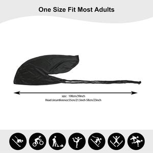 Hip Hop Satin Soie Turban Bonnets Durags Réglable Unisexe Pirate Cap pour Cheveux Longs Tresses Ski Cyclisme Pêche pour Dreadlock - Product Image 5