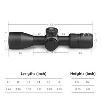 Lunette de visée tactique étanche pour l'extérieur avec réticule FFP, optique 3-12x