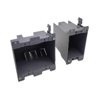 1 Gang 20 Cu.In. Boîtier mural en PVC pour interrupteurs et prises électriques, avec oreilles de fixation, pour interrupteurs et prises GFCI simples