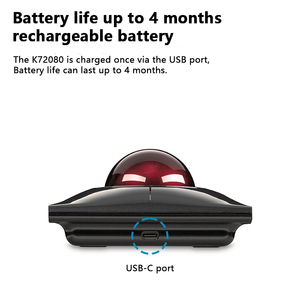 Bán buôn sản phẩm mới chuột không dây im lặng nhấp chuột có dây cảm ứng Bóng chuột công nghiệp Trackball chuột - Product Image 5