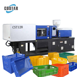 Vegetable Plastic Crate Container Box Making Molding Plastic Fruit Basket Vegetable Basket Preformed injection molding machine