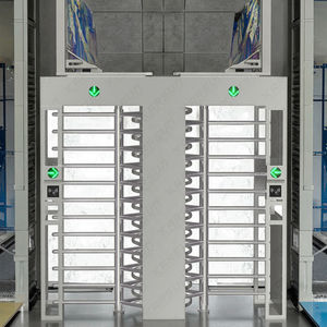 <strong>Double</strong> <strong>Channel</strong> Square Top Full Height Turnstiles for Stadiums/Airports <strong>Access</strong> <strong>Control</strong> System Face Recognition Automatic <strong>Access</strong> - Product Image 1