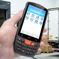 Terminal portable PDA logistique Android 4G LTE IP65 de 4 pouces avec lecteur de codes-barres et communication RFID