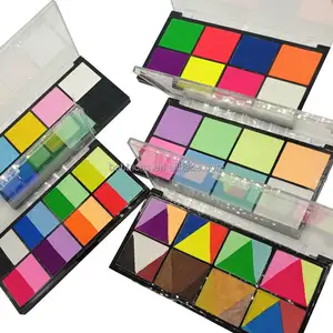 Private Label Rainbow Face Paint Colours Neon UV Body Glow In the Dark Liner Eco Friendly Painting