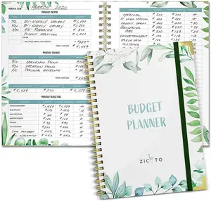 Custom Daily Notepad Budget Boek Custom Logo Label Mini Cash Planners Porte Feuille Verdelers Bruiloft Journal Notebook Planner