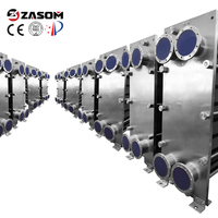 Échangeur de chaleur à plaques en acier inoxydable haute efficacité Zhaosheng, débit de 3 m/s, pression de 4,0 MPa, plage de température de -20 °C à +300 °C