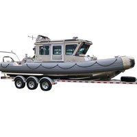 Bateau de sauvetage rapide en aluminium, bateau de patrouille de 30 pieds 9m à vendre