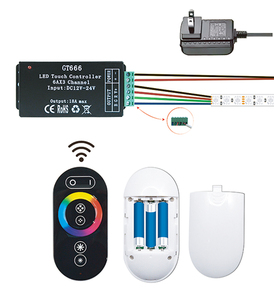 Controlador LED RGB Manual AP de 24A 12V/24V DC IR con Control Remoto de 44 Teclas, Conexión PWM/CA de 3 Canales, Alcance de 20M, Carga Máxima de 288W - Product Image 6