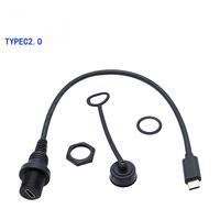 Câble de charge et de données USB Type-C Mini Micro 2.0, étanche, 5 broches, tressé, haute vitesse, pour ordinateur, caméra, voiture, bateau, croisière, moto