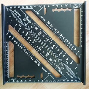 Aluminum Alloy 7inch Black <strong>Escuadra</strong> De Carpintero Triangle Woodworking Ruler Speed square - Product Image 2