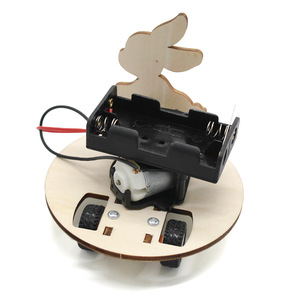 Kit de robot lapin en bois, jouet éducatif STEM pour enfants de 7 à 9 ans, modèle scientifique et d'ingénierie à commande manuelle - Product Image 2