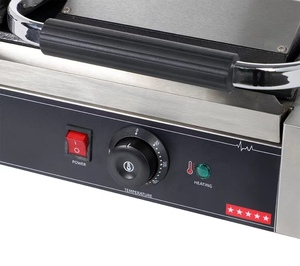 Parrilla de contacto eléctrica de doble placa, máquina de prensado de sándwich con ranura completa, <span class=keywords><strong>Panini</strong></span> - Product Image 4