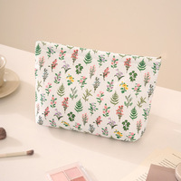 Nouvelle Trousse de Toilette Portable Ultra-Légère Style Coréen avec Fermeture Éclair et Nœud, pour Étudiants, Rangement Rouge à Lèvres et Pinceaux, Idéale pour Voyages d'Affaires et Usage Quotidien
