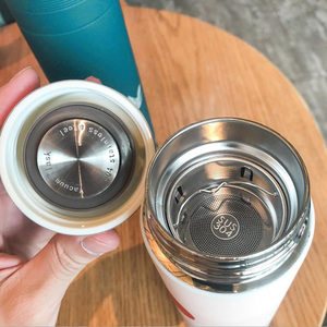 Thermos Solhui 500 ml, style chinois rétro créatif, pour hommes et femmes, étudiants, en acier inoxydable, flacons isothermes littéraires, bouteille d'eau - Product Image 3