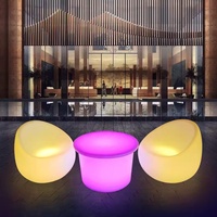Tables d'éclairage de bar illuminées par LED modernes Mobilier d'intérieur et d'extérieur Maison Hôtel Centre commercial KTV Salles de fêtes Disponibles Plastique acrylique