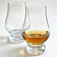 Verres à whisky bourbon à fond épais de style ancien, verres de dégustation de Scotch Glencairn