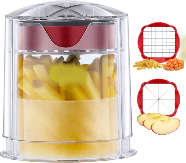 Kitchen Gadgets Plastic Multifunction Potato Cutter Quick Onion Vegetable Cutter Food Dicer Kitchen Gadget Fruit Cutter