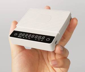 Balance à café numérique de 2000 grammes, <span class=keywords><strong>mini</strong></span>, avec minuterie, chargement Type-C, portable, blanche, format de poche pour l'extérieur - Product Image 1