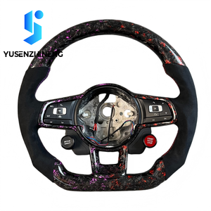 Volante de Fibra de Carbono LED Forjado Personalizado para Volkswagen VW Golf Mk7 Mk7.5 GTI GTD <span class=keywords><strong>Polo</strong></span> 7 7.5 R Jetta Cc - Product Image 4