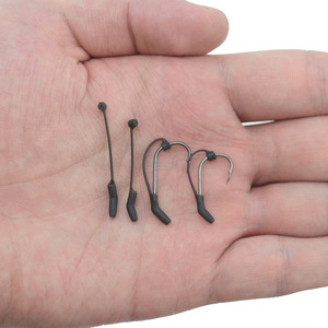 Meilleures ventes transfrontalières <span class=keywords><strong>HIRISI</strong></span> – Hameçons de pêche à la carpe de style européen, hameçons à mouche, ensemble d'hameçons longs pour appâts inversés, avec couvercle de protection en caoutchouc - Product Image 4